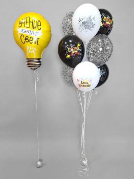 Сет из воздушных шаров 1 Сентября! Учение - свет! 10 шт