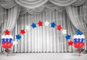 Готовое оформление на праздник Триколор России №1