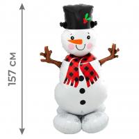 Фигура Снеговик надутый воздухом 1 шт