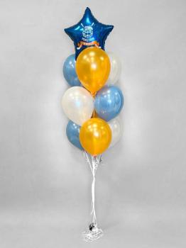 Букет С ДР Чемпион Хоккей 10 шт