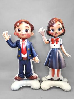 Сет из воздушных шаров 1 Сентября! Школьная пара 2 шт