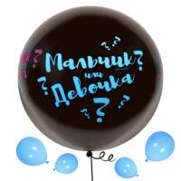 Шар Гендер Пати 60 см Мальчик или девочка с шариками