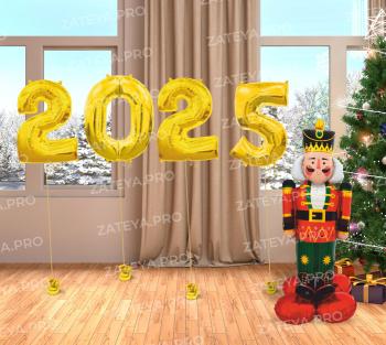 Композиция из воздушных шаров 2024 Щелкунчик 5 шт