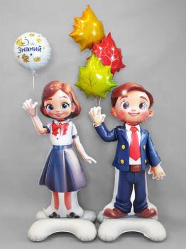 Сет из воздушных шаров 1 Сентября! Школьная пара с шарами 6 шт