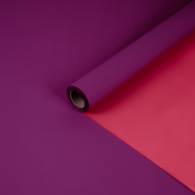 Пленка матовая двустрон бургундия/бордо 58см*10м 1 шт  