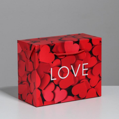 Пакет-коробка Love 23*18*11 см 1 шт   Пакет-коробка Love 23*18*11 см 1 шт