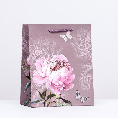 Пакет ламинат Яркий бутон 18*23*10 см 1 шт