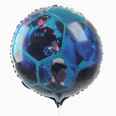 Шар Круг фольга 18" Аниме Футбол Шар Круг фольга 18" Аниме Футбол