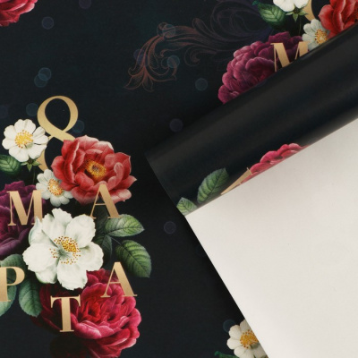 Бумага глянцевая 8 марта 70*100 см 1 шт Бумага глянцевая 8 марта 70*100 см 1 шт