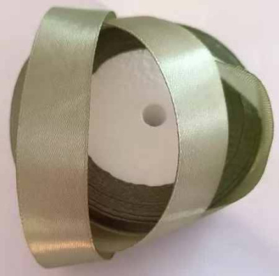 Лента атласная 25мм*23м зеленый мох 1 шт  