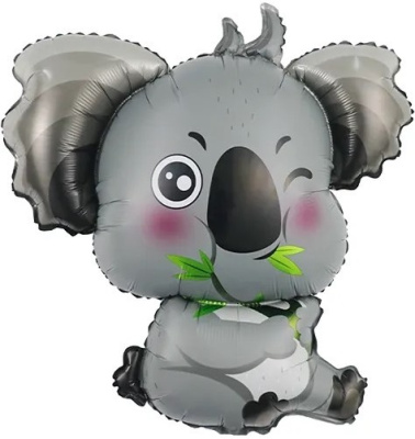 К Шар фольга Фигура Коала 89 см