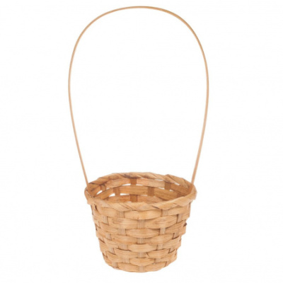 Корзина плетеная бамбук коричневый 13*9,5/28см 1 шт