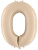 Шар Цифра 0 кремовая 102 см (FM) Шар Цифра 0 кремовая 102 см (FM)