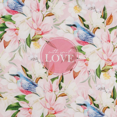 Бумага глянцевая With love 70*100 см 1 шт