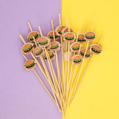 Пика для канапе Бургер 12 см 24 шт Пика для канапе Бургер 12 см 24 шт