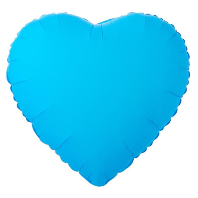 Шар фольга без рисунка Сердце 18" Неон голубой Шар фольга без рисунка Сердце 18" Неон голубой