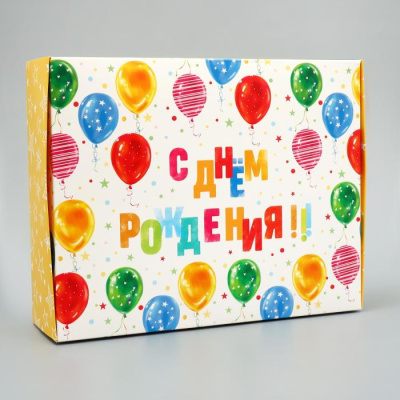 Коробка складная С ДР 31*24,5*8 см 1 шт