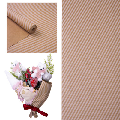 Бумага Крафт диагональ белый 70см*400 гр 1 шт  