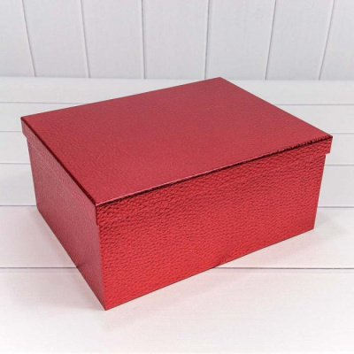 Коробка прямоуг Рельеф красный №1 16,8*10,8*6,5 см 1 шт