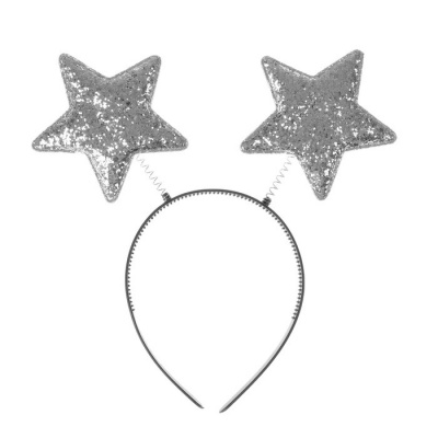 Ободок Звезды серебро 1 шт Ободок Звезды серебро 1 шт