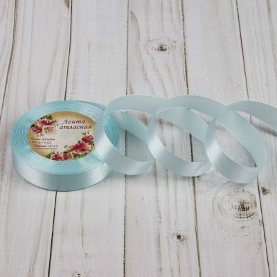 Лента атласная 20мм*23м бледно-голубой 1 шт Лента атласная 20мм*23м бледно-голубой 1 шт