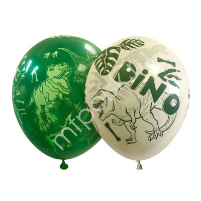 Шар М 12" Пастель Динозавры 25 шт