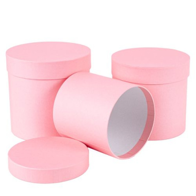 Коробка Тубус розовый 16,5*16,5*16 см 1 шт Коробка Тубус розовый 16,5*16,5*16 см 1 шт