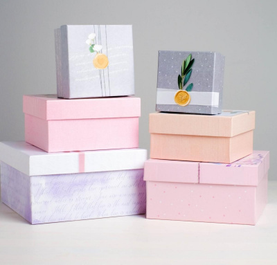 Коробка квадрат Романтика №2 12,2*12,2*7 см рис микс 1 шт Коробка квадрат Романтика №2 12,2*12,2*7 см рис микс 1 шт