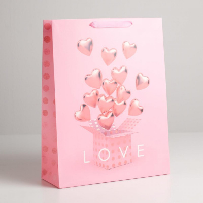 Пакет ламинат LOVE 31*40*11,5 см 1 шт Пакет ламинат LOVE 31*40*11,5 см 1 шт