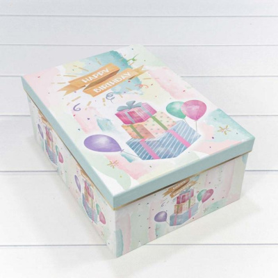 Коробка прямоуг С ДР Подарки №3 30,5*22*12,5 см 1 шт Коробка прямоуг С ДР Подарки №3 30,5*22*12,5 см 1 шт