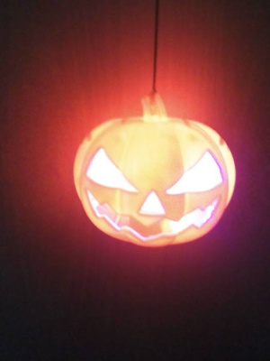 Конфетница Тыква свет/смех 8 см Конфетница Тыква свет/смех 8 см