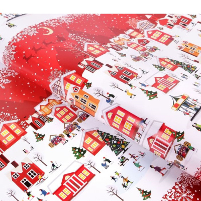 Бумага глянцевая А в городе зима 100*70 см 1  шт   Бумага глянцевая А в городе зима 100*70 см 1  шт