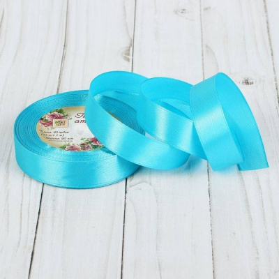 Лента атласная 20мм*23м голубой 1 шт Лента атласная 20мм*23м голубой 1 шт