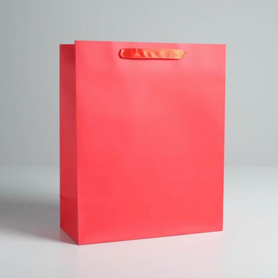 Пакет ламинат Алый 26*32*12 см 1 шт