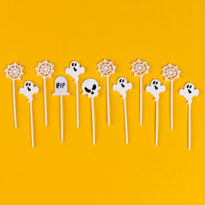Шпажки Хэллоуин белые 12 шт Шпажки Хэллоуин белые 12 шт