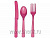 Столовые приборы Веселая Затея пласт магента 24 шт