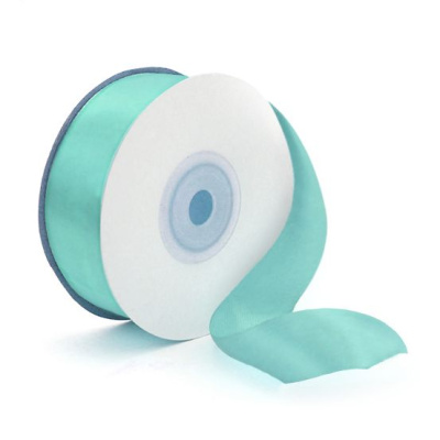 Лента атласная 12мм*22,85м морская волна 1 шт Лента атласная 12мм*22,85м морская волна 1 шт