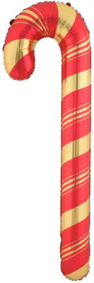 Шар фольга Фигура Леденец трость Крас/Зол (FL) под воздух 150 см