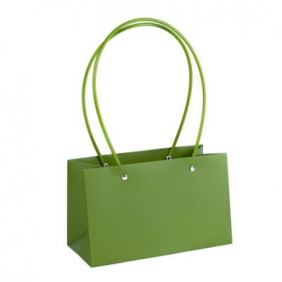 Сумочка для цветов оливковая 22*10,5*13,5 см 1 шт