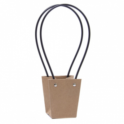 Сумочка для цветов Конус крафт 12*12*8 см 1 шт