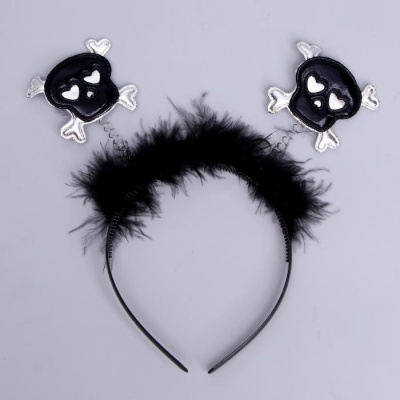 Ободок Череп микс 1 шт