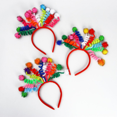 Ободок Бомбошки микс 1 шт