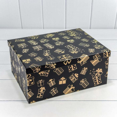 Коробка прямоуг Подарки №4 22,5*15,8*9,5 см 1 шт Коробка прямоуг Подарки №4 22,5*15,8*9,5 см 1 шт