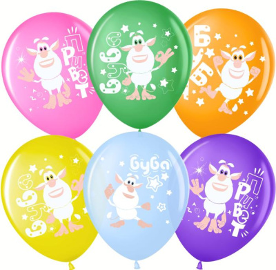 В 12" Пастель ассорти Буба 25 шт