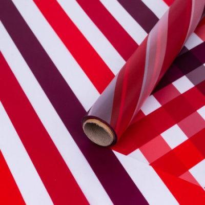 Пленка матовая Радуга красная 58см*10м 1 шт  