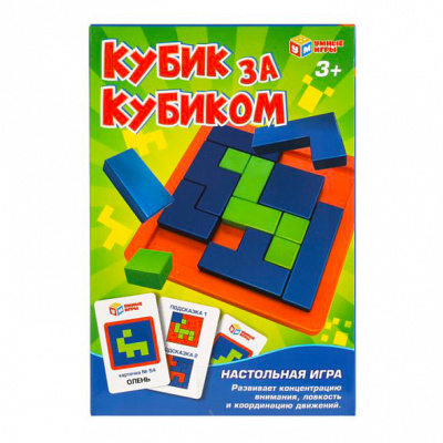 Игра кубик за кубиком 1 шт 3+
