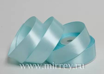 Лента атласная 25мм*23м небесно-бирюзовый 1 шт