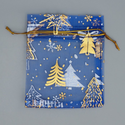 Мешок органза Волшебный лес 10*12 см 1 шт  Мешок органза Волшебный лес 10*12 см 1 шт