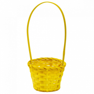 Корзинка бамбук желтая 13*9,5/28 см 1 шт