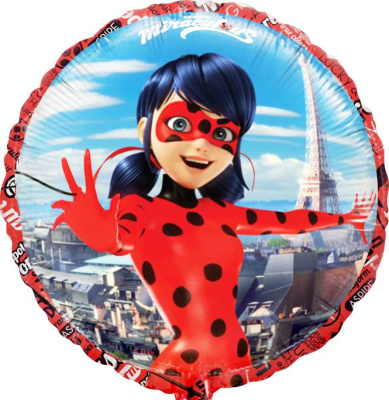 Шар Круг фольга 18" Леди Баг (FM)